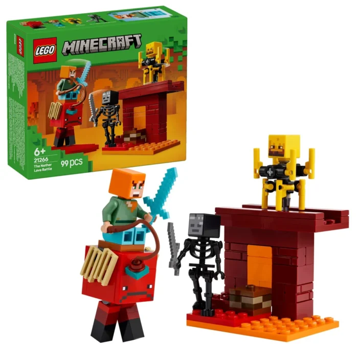 LEGO MINECRAFT BATALIE DEASUPRA LAVEI ÎN NETHER 21266 - imagine 9