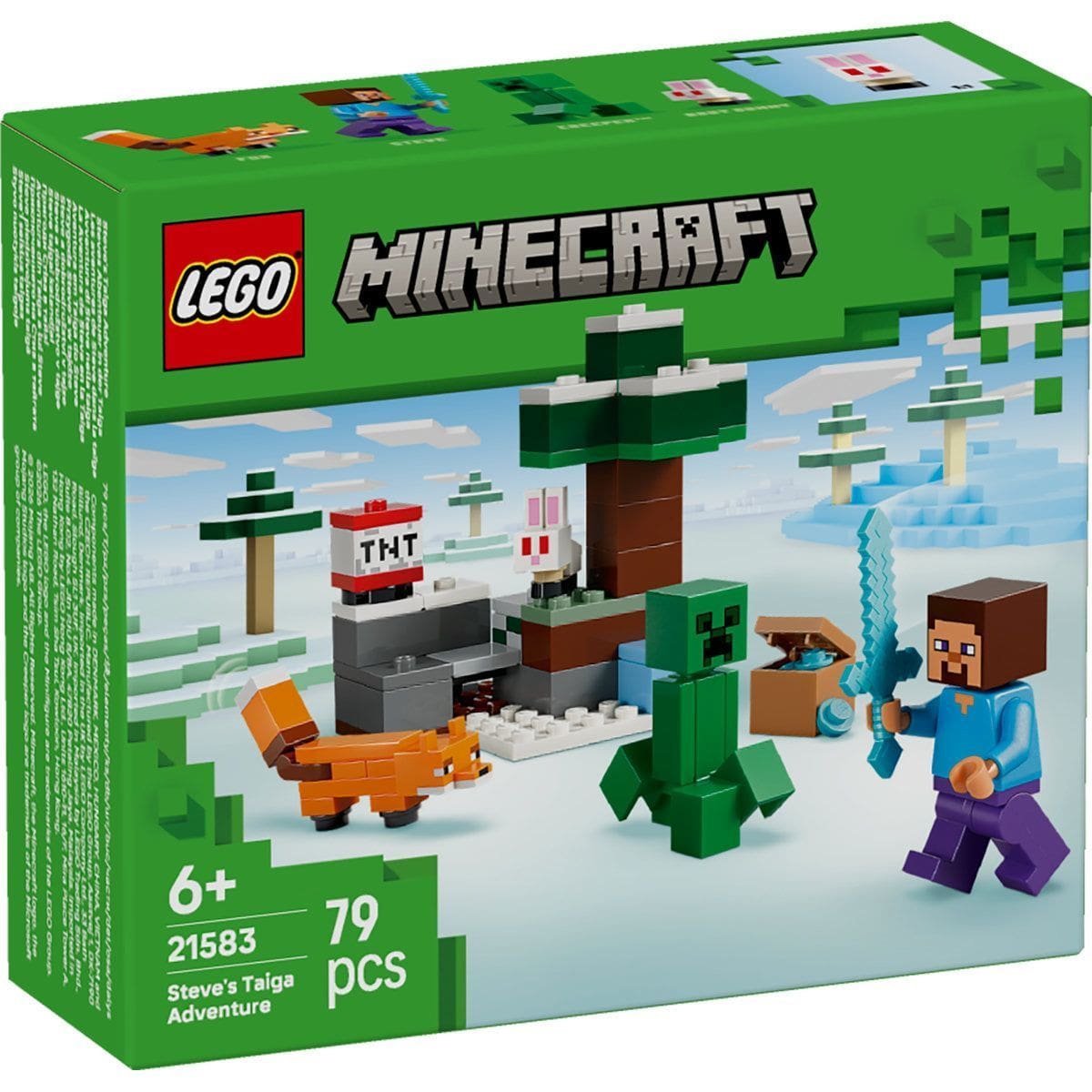 1_LEGO21583 LEGO MINECRAFT AVENTURA DIN TAIGA A LUI STEVE 21583 - imagine 1