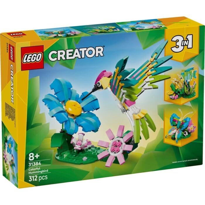 LEGO CREATOR ANIMALE SALBATICE COLIBRI COLORAT 31384 - imagine 2