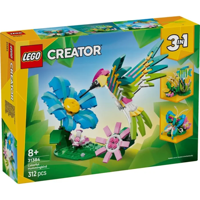 LEGO CREATOR ANIMALE SALBATICE COLIBRI COLORAT 31384 - imagine 10
