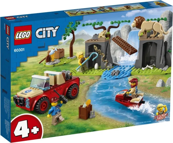 LEGO CITY MASINA DE TEREN PENTRU SALVAREA ANIMALELOR SALBATICE 60301 - imagine 10