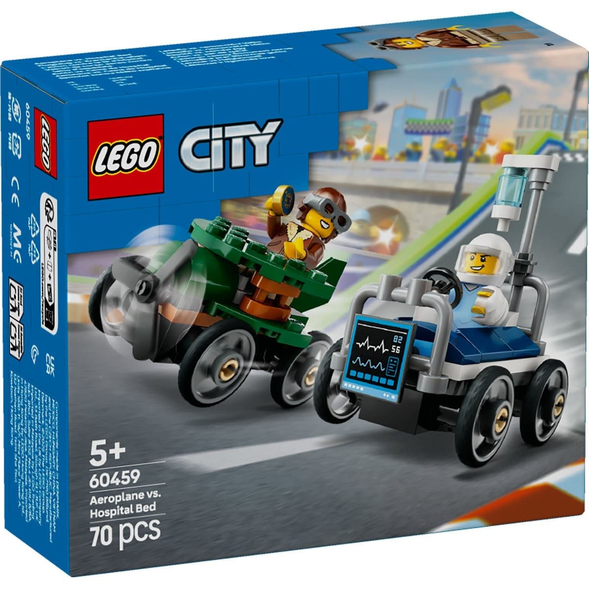 1_LEGO60459 LEGO CITY PACHET DE CURSE AVION VS. PAT DE SPITAL 60459 - imagine 1