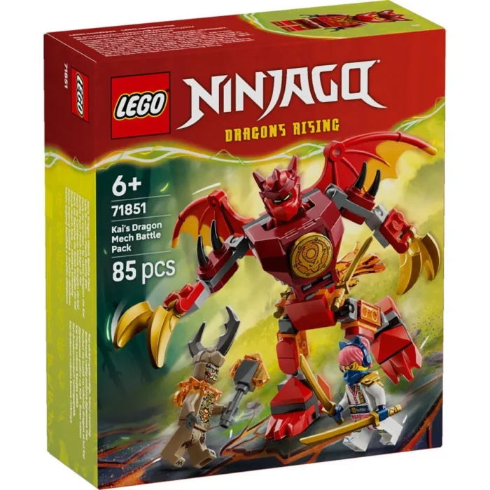 LEGO NINJAGO PACHET DE LUPTA CU ROBOTUL DRAGON AL LUI KAI 71851 - imagine 10