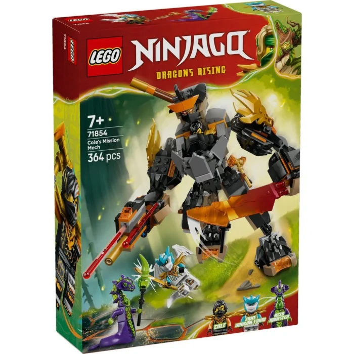 LEGO NINJAGO ROBOTUL DE MISIUNE AL LUI COLE SI DRAGONUL ZANE 71854 - imagine 10