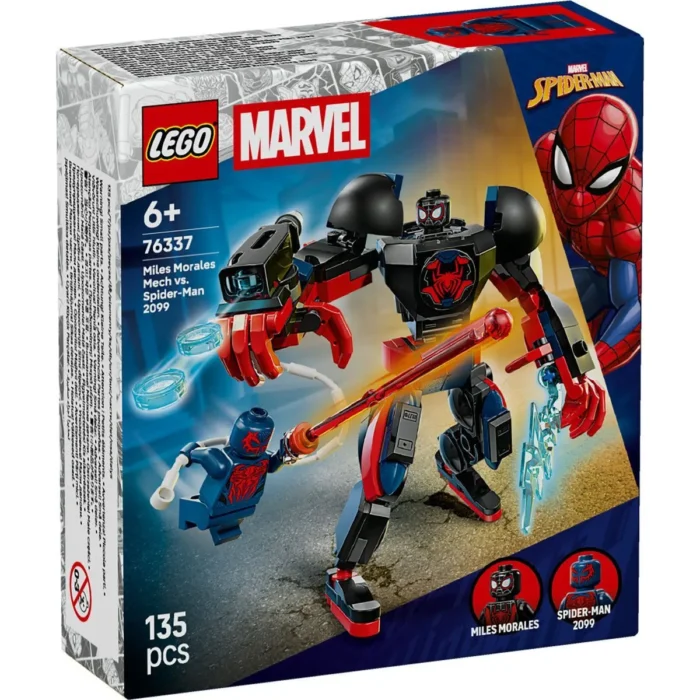 LEGO MARVEL ROBOTUL LUI MILES MORALES VS OMUL PAIANJEN 2099 76337 - imagine 9