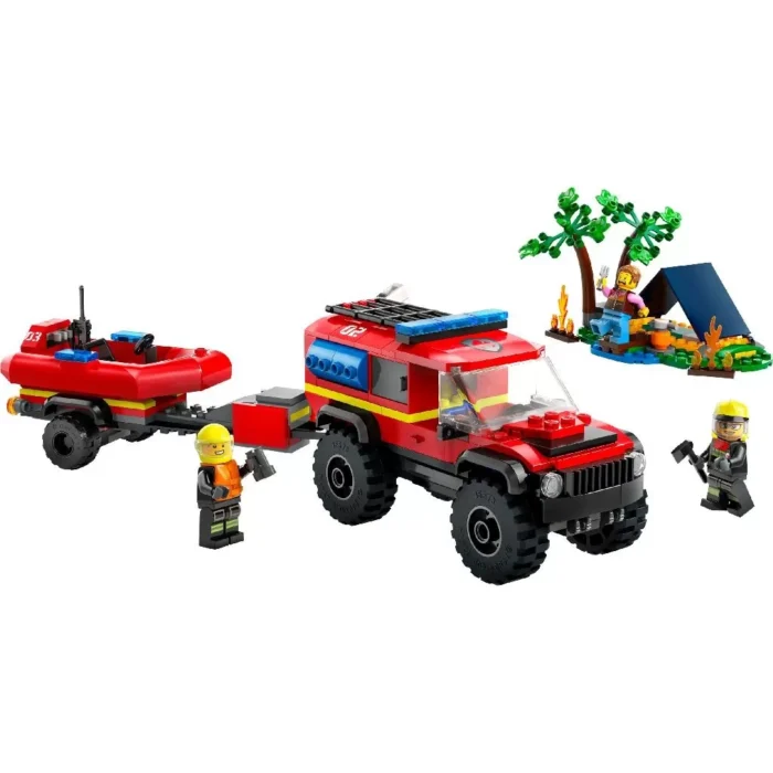LEGO CITY CAMION 4X4 SI BARCA DE POMPIERI 60412 - imagine 7