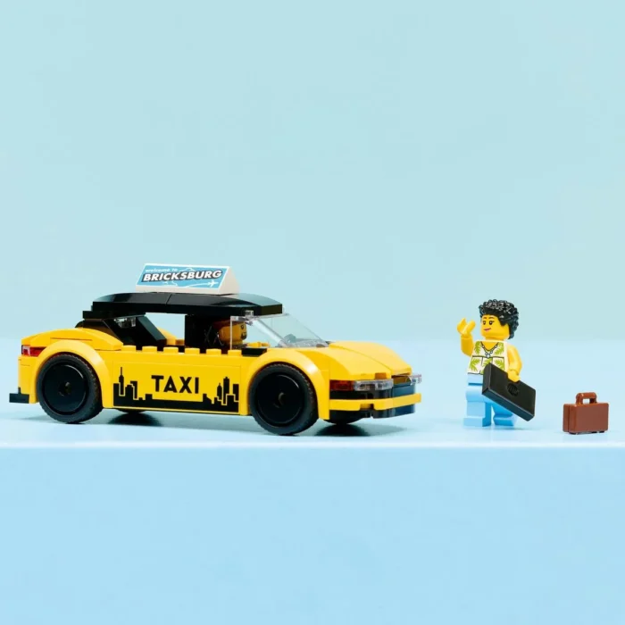 LEGO CITY TAXI GALBEN 60487 - imagine 10