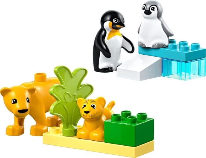LEGO DUPLO FAMILII DE ANIMALE SALBATICE: PINGUINI SI LEI 10442 - imagine 2