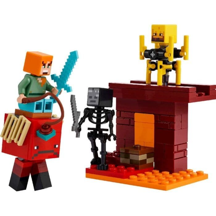 LEGO MINECRAFT BATALIE DEASUPRA LAVEI ÎN NETHER 21266 - imagine 2