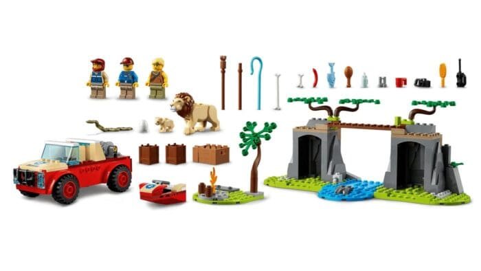 LEGO CITY MASINA DE TEREN PENTRU SALVAREA ANIMALELOR SALBATICE 60301 - imagine 3