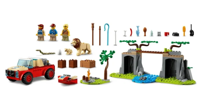LEGO CITY MASINA DE TEREN PENTRU SALVAREA ANIMALELOR SALBATICE 60301 - imagine 11