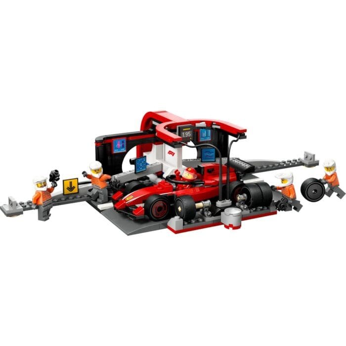 LEGO CITY BOXA SI MECANICI F1 CU MASINA FERRARI 60443 - imagine 2