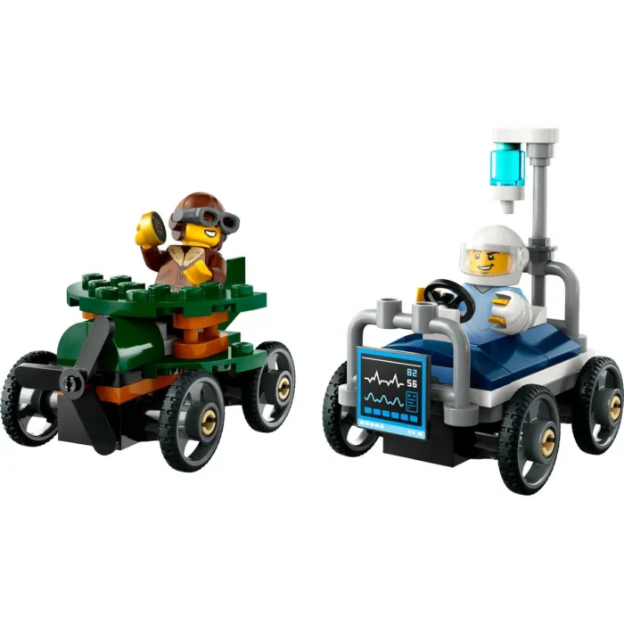 LEGO CITY PACHET DE CURSE AVION VS. PAT DE SPITAL 60459 - imagine 11