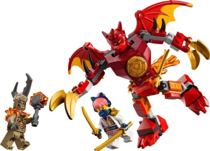 LEGO NINJAGO PACHET DE LUPTA CU ROBOTUL DRAGON AL LUI KAI 71851 - imagine 2