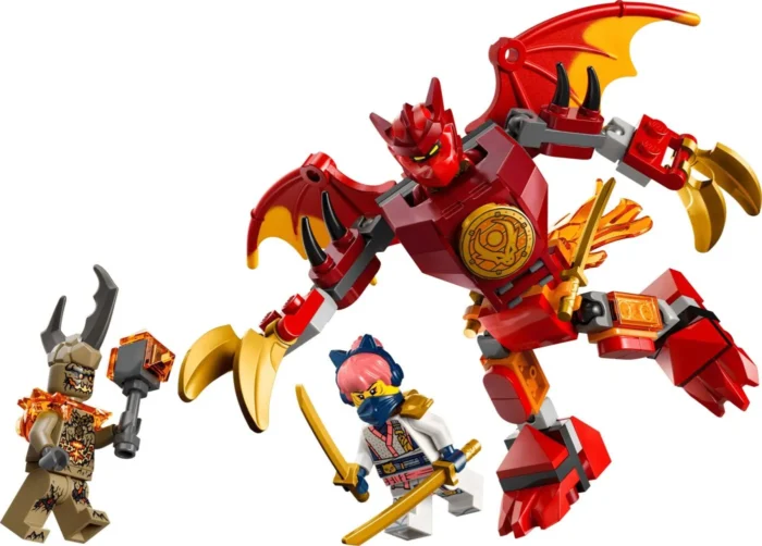 LEGO NINJAGO PACHET DE LUPTA CU ROBOTUL DRAGON AL LUI KAI 71851 - imagine 11