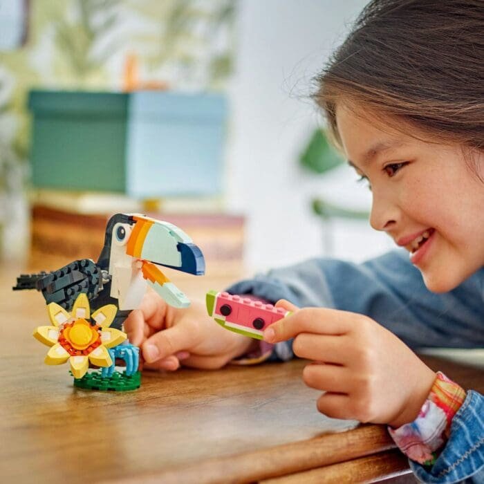 LEGO CREATOR ANIMALE SALBATICE TUCAN TROPICAL 31173 - imagine 3
