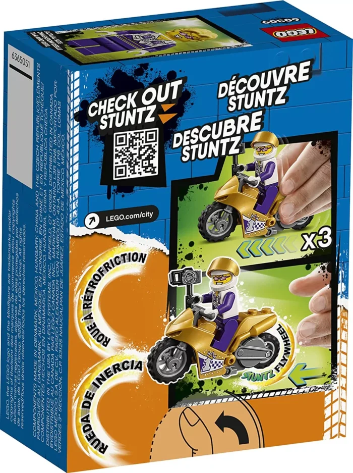 LEGO CITY MOTOCICLETA DE CASCADORIE PENTRU SELFIE 60309 - imagine 6