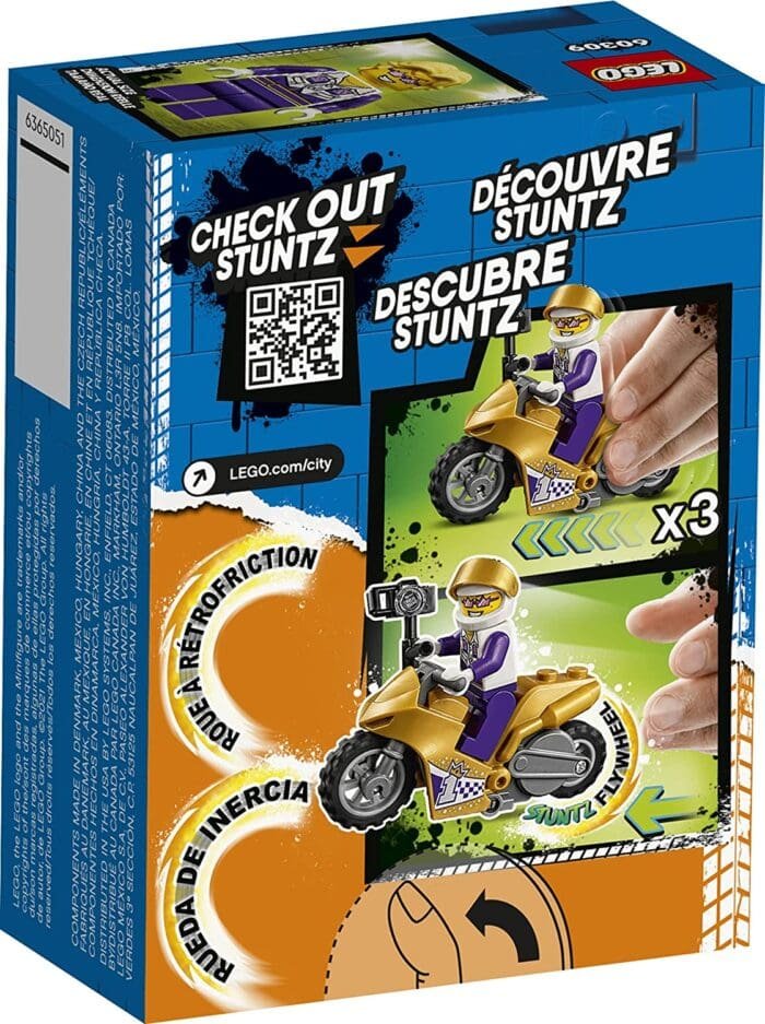 LEGO CITY MOTOCICLETA DE CASCADORIE PENTRU SELFIE 60309 - imagine 3