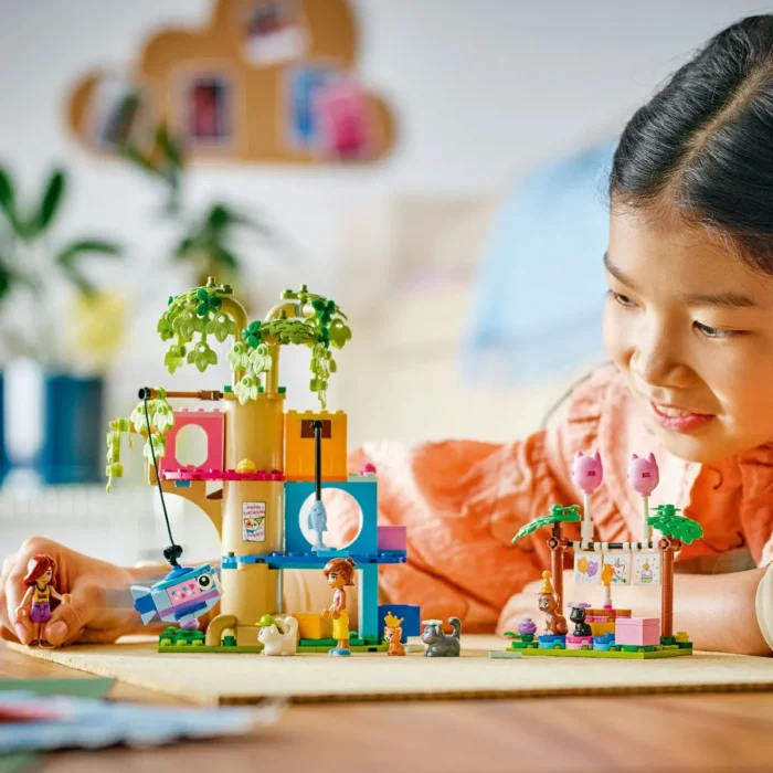 LEGO FRIENDS PETRECERE DE ZIUA DE NASTERE A PISICII SI CASUTA IN COPAC 42666 - imagine 12