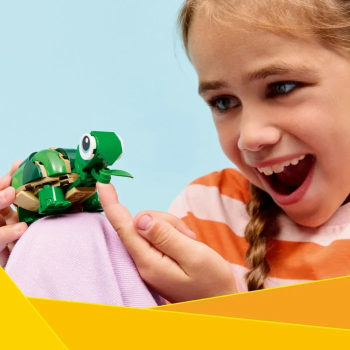 LEGO CREATOR BROASCA TESTOASA CU O FLOARE DE NUFAR 31377 - imagine 12