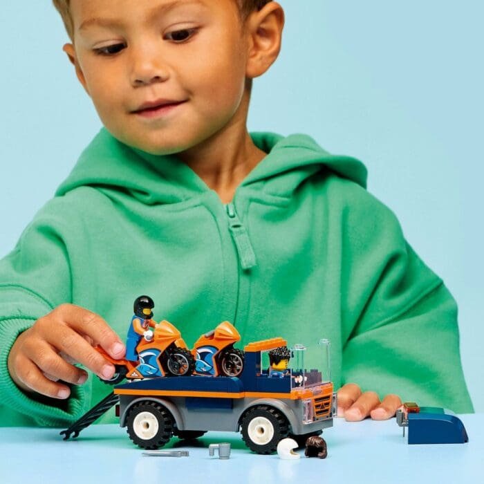 LEGO CITY TRANSPORTOR DE MOTOCICLETE 60491 - imagine 3