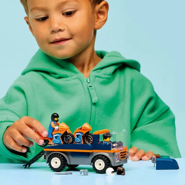 LEGO CITY TRANSPORTOR DE MOTOCICLETE 60491 - imagine 11