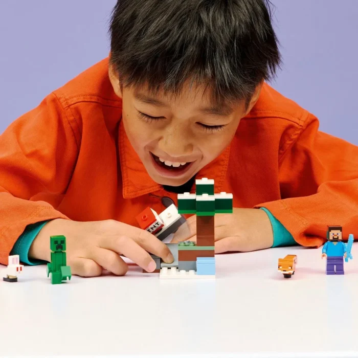 LEGO MINECRAFT AVENTURA DIN TAIGA A LUI STEVE 21583 - imagine 12