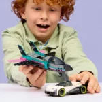 LEGO CITY AVION CU REACTIE VS MASINA 60489 - imagine 12