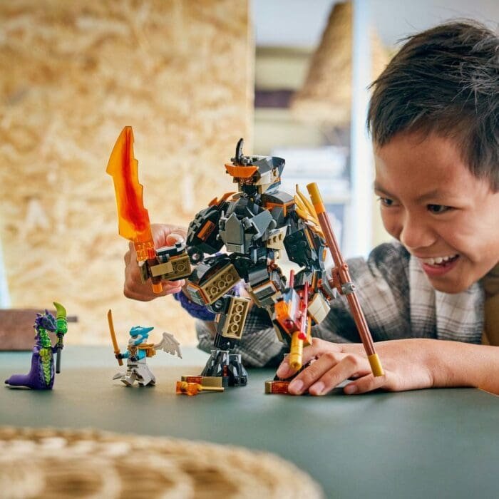 LEGO NINJAGO ROBOTUL DE MISIUNE AL LUI COLE SI DRAGONUL ZANE 71854 - imagine 4
