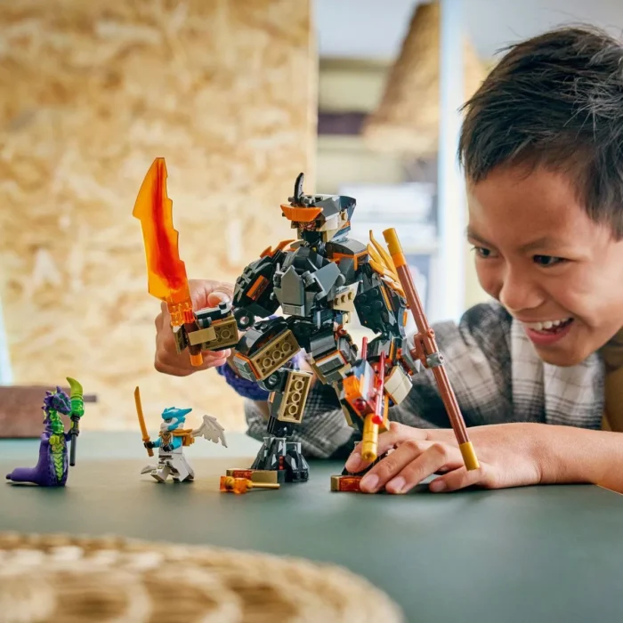 LEGO NINJAGO ROBOTUL DE MISIUNE AL LUI COLE SI DRAGONUL ZANE 71854 - imagine 12