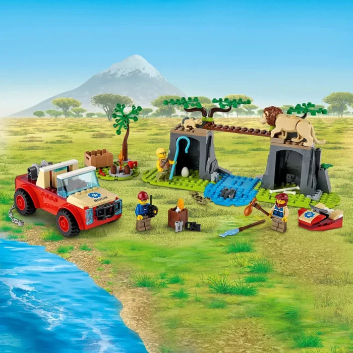 LEGO CITY MASINA DE TEREN PENTRU SALVAREA ANIMALELOR SALBATICE 60301 - imagine 13