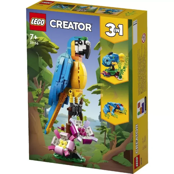 LEGO CREATOR PAPAGAL EXOTIC 31136 - imagine 11