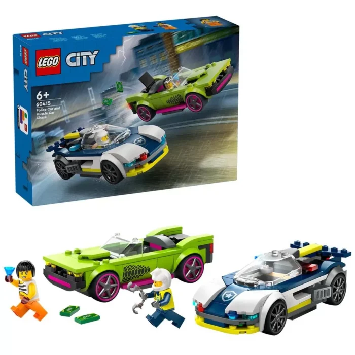 LEGO CITY URMARIRE CU MASINA DE POLITIE SI MASINA PUTERNICA 60415 - imagine 10