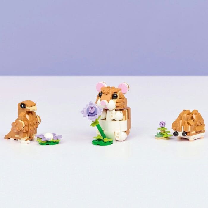 LEGO CREATOR HAMSTER ADORABIL CU O FLOARE 31376 - imagine 5