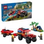 LEGO CITY CAMION 4X4 SI BARCA DE POMPIERI 60412 - imagine 5