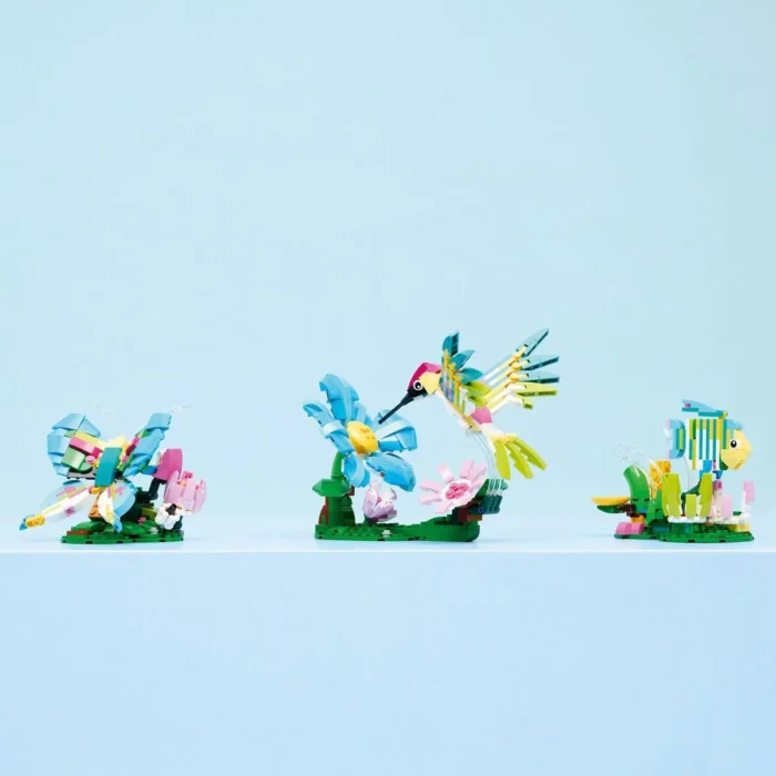 LEGO CREATOR ANIMALE SALBATICE COLIBRI COLORAT 31384 - imagine 14