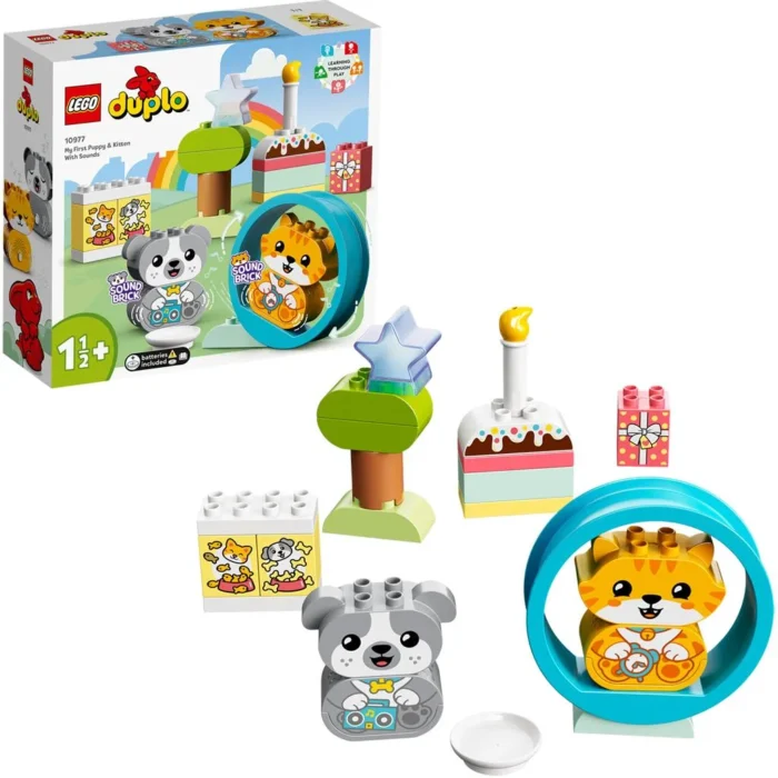 LEGO DUPLO PRIMUL MEU CATELUS SI PRIMUL MEU PISOI CU SUNETE 10977 - imagine 12
