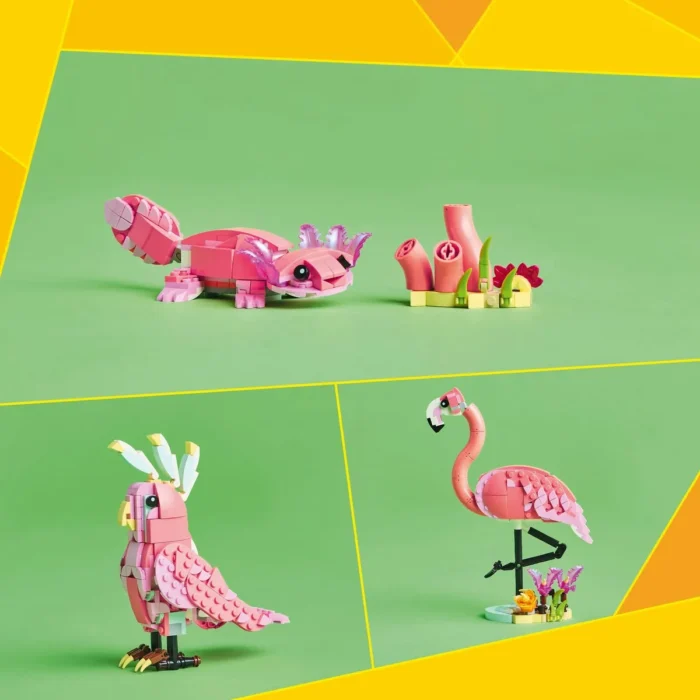 LEGO CREATOR ANIMALE SALBATICE FLAMINGO ROZ 31170 - imagine 15