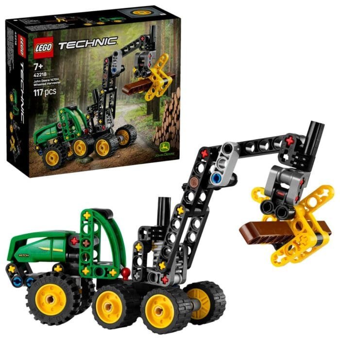 LEGO TECHNIC UTILAJ DE TAIAT SI STIVUIT COPACI JOHN DEERE 1470H 42218 - imagine 6