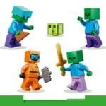 LEGO MINECRAFT TEMNITA CU ZOMBI 21587 - imagine 6
