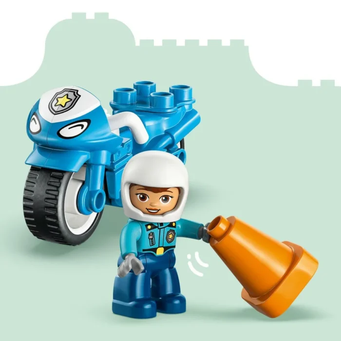 LEGO DUPLO MOTOCICLETA ALBASTRA DE POLITIE 10471 - imagine 15