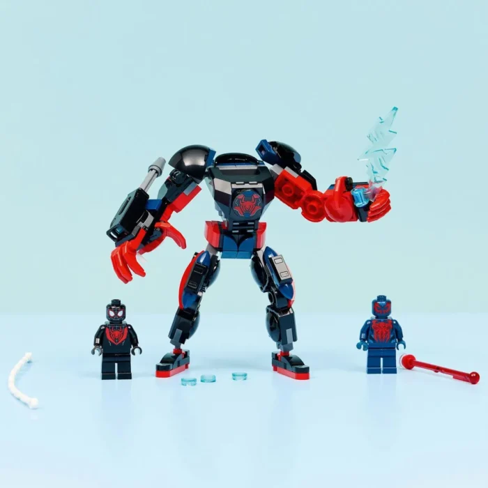 LEGO MARVEL ROBOTUL LUI MILES MORALES VS OMUL PAIANJEN 2099 76337 - imagine 14