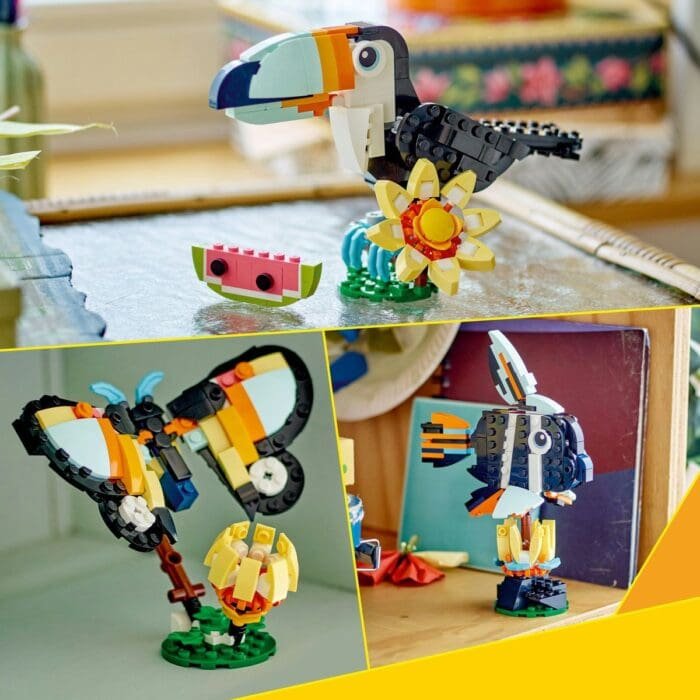 LEGO CREATOR ANIMALE SALBATICE TUCAN TROPICAL 31173 - imagine 7