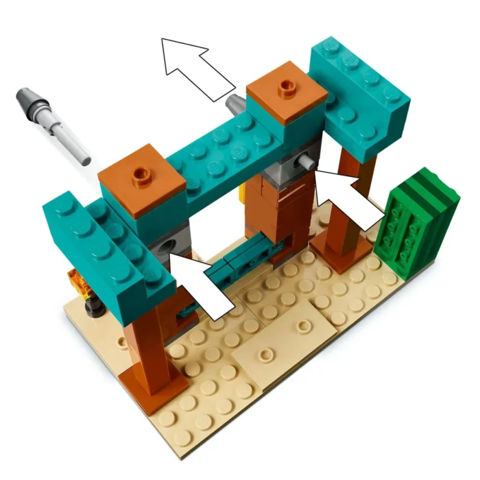 LEGO MINECRAFT PATRULA ILLAGER ÎN DESERT 21267 - imagine 16