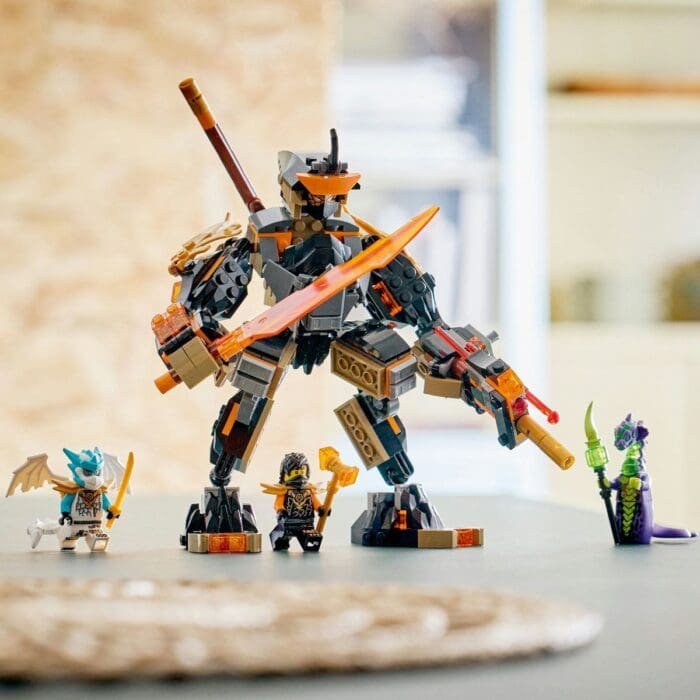 LEGO NINJAGO ROBOTUL DE MISIUNE AL LUI COLE SI DRAGONUL ZANE 71854 - imagine 8