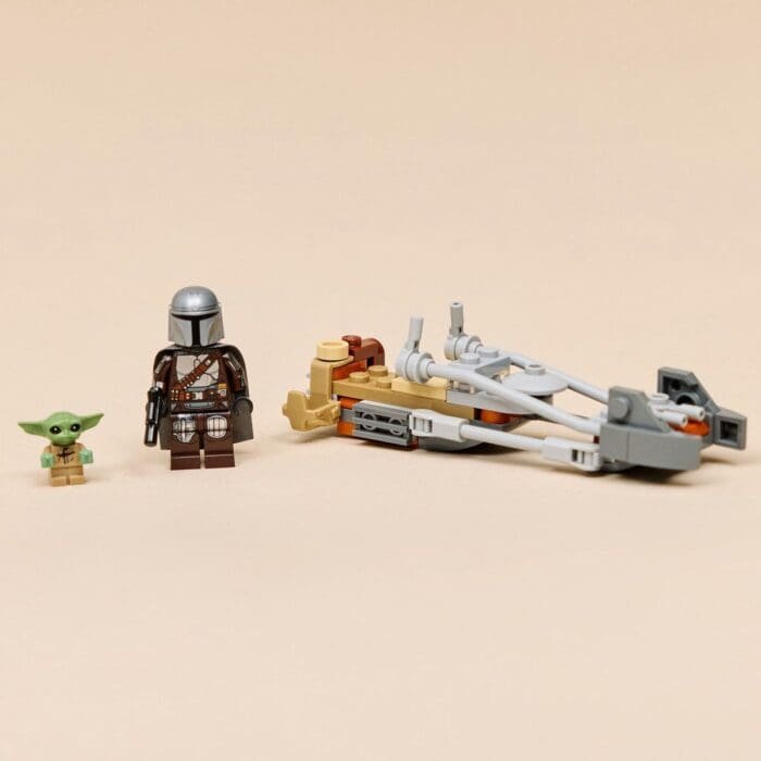 LEGO STAR WARS MOTOCICLETA RAPIDA A LUI MANDALORIAN SI GROGU 75436 - imagine 8