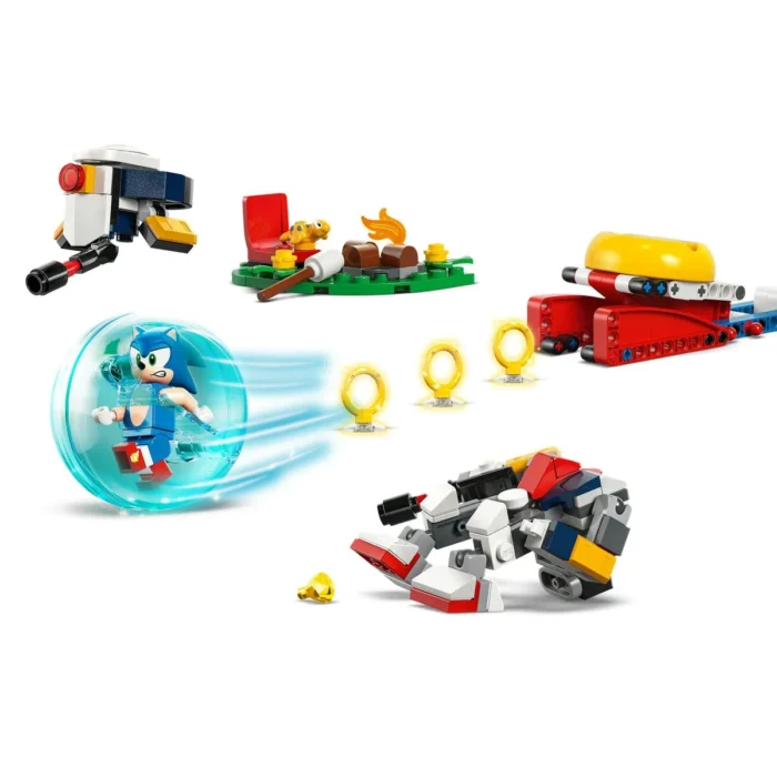 LEGO SONIC ÎNFRUNTARE LA FOCUL DE TABARA AL LUI SONIC 77001 - imagine 8
