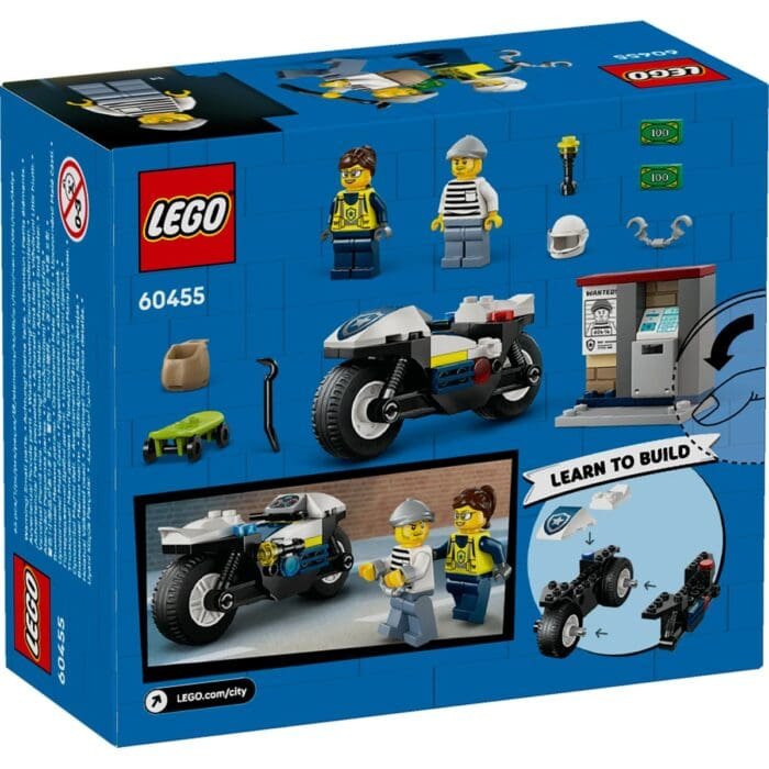 LEGO CITY URMARIRE CU MOTOCICLETA DE POLITIE 60455 - imagine 8