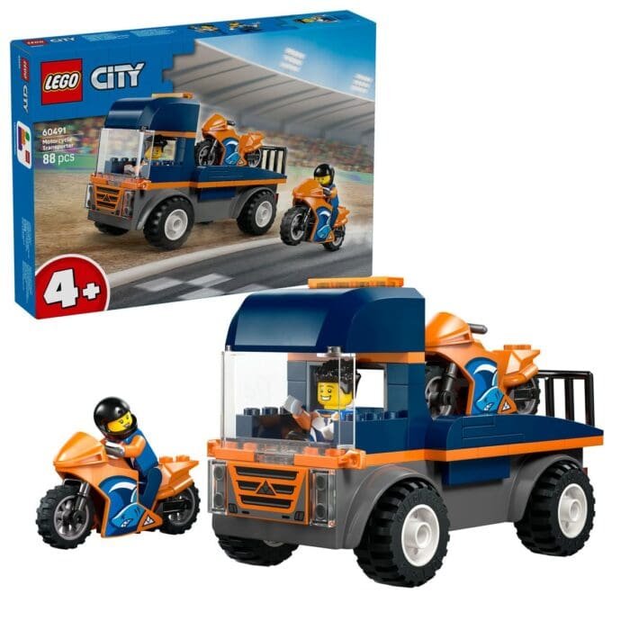 LEGO CITY TRANSPORTOR DE MOTOCICLETE 60491 - imagine 8