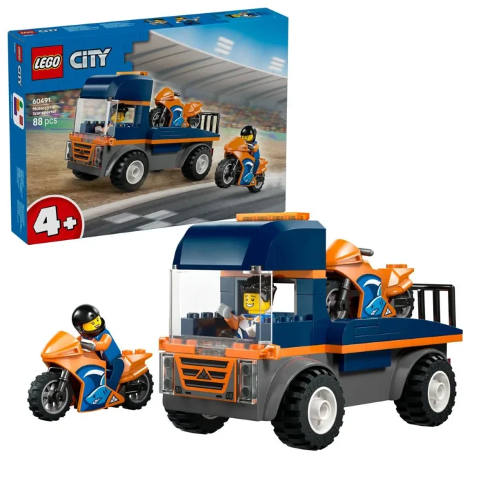 LEGO CITY TRANSPORTOR DE MOTOCICLETE 60491 - imagine 16
